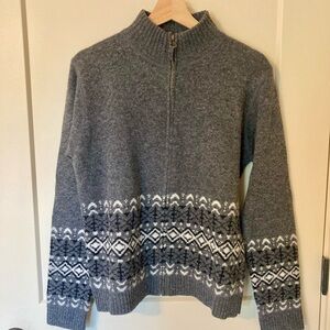 NorthCrest Lambswool Zippered Cardigan